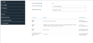 shipping
