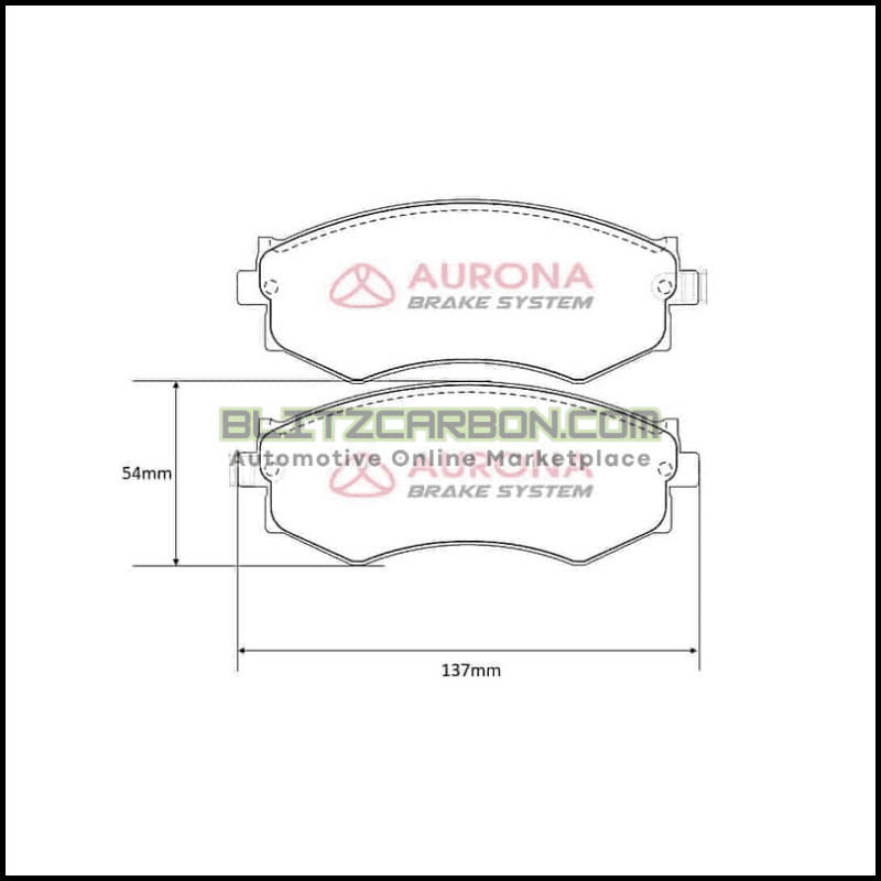 Aurona Brake Pad AUR561165 Front Elantra Matrix Sonata