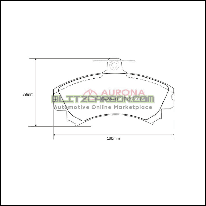 Aurona Brake Pad AUR561402 Front Alza Waja
