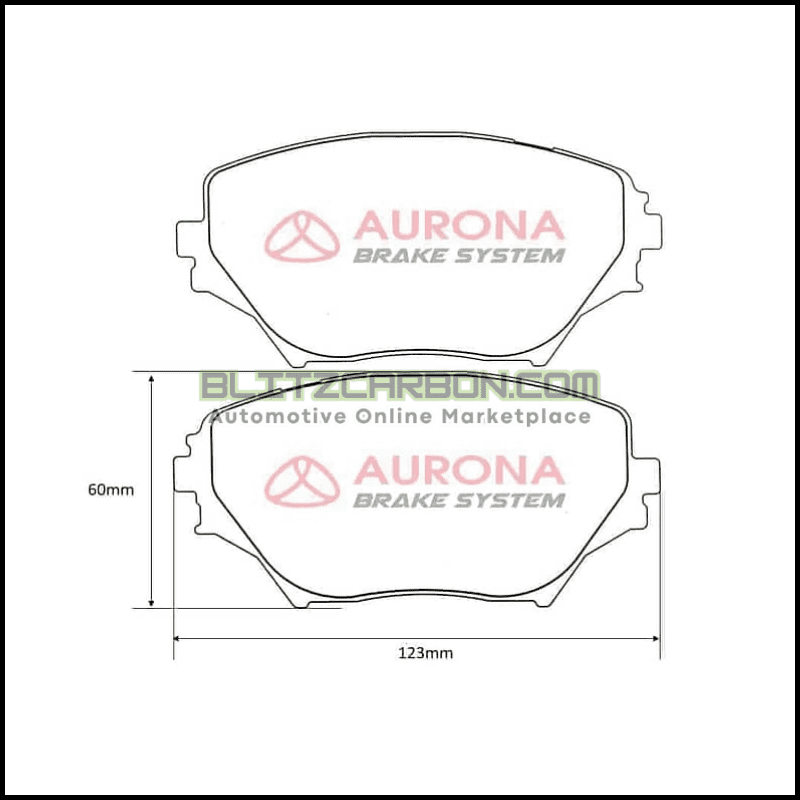 Aurona Brake Pad AUR561432 Front RAV4