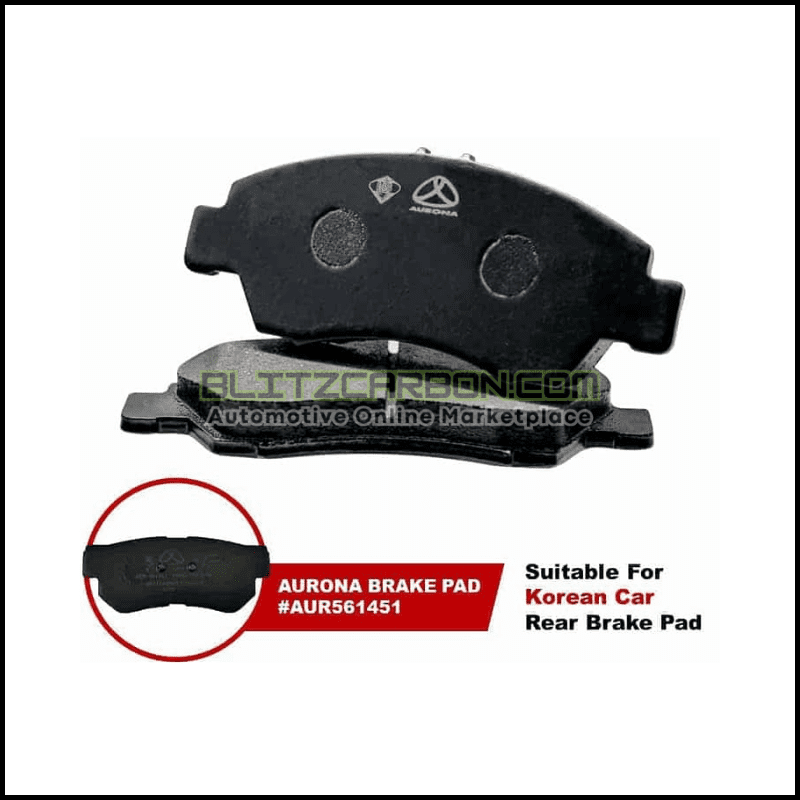 Aurona Brake Pad AUR561451 Rear Elantra Matrix Getz SantaFe Sonata Trajet Tucson Stavic Optima Sportage