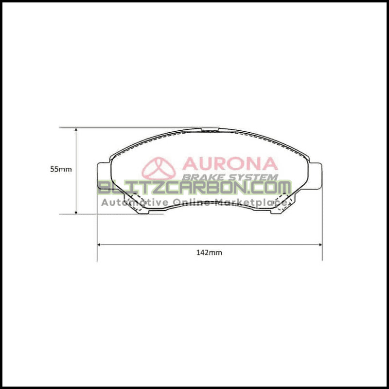 Aurona Brake Pad AUR561958 Front Grand Max Van APV (1)