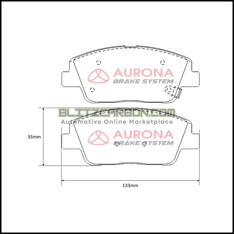 Aurona Brake Pad AUR568035 Front Kia Optima K5