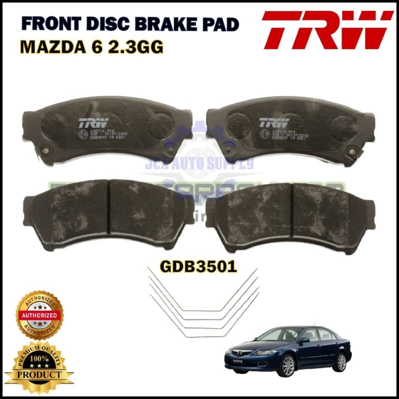 Mazda 6 GH-Front Disc Brake Pad-TRW-GDB3501