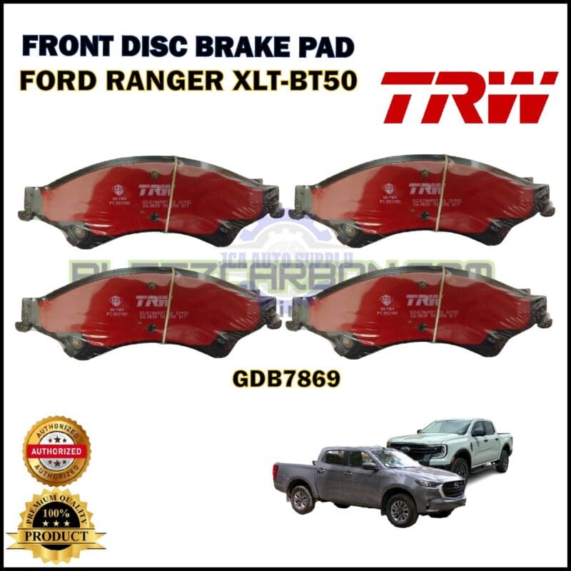 Ford Ranger XLT-BT50-Front Disc Brake Pad-TRW-GDB7869DT