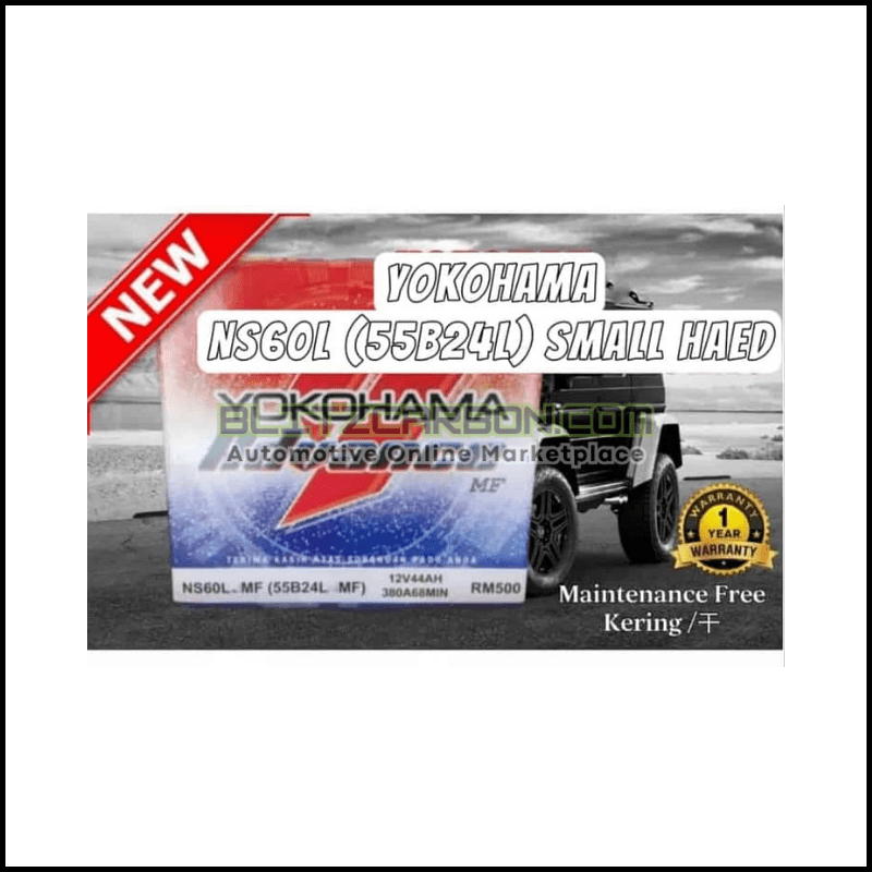 NS60L 55B24L MF YOKOHAMA Advance Bateri Kereta Batteries Bateri Kereta [Toyota /Honda/Nissan /Proton/Perodua