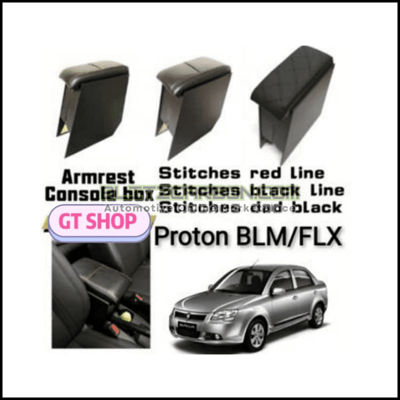 Proton saga flx blm armrest console box