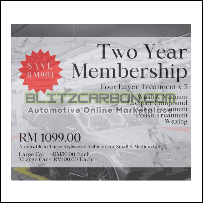 [TWO YEAR MEMBERSHIP] Four Layer Treatment x 5