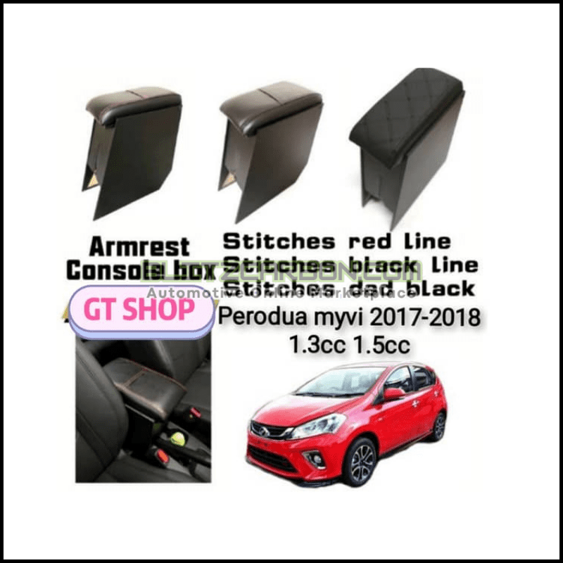 perodua myvi 2018 armrest console box