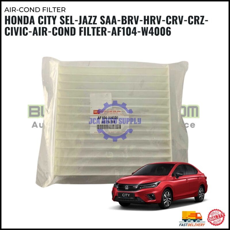 Cabin Air-Cond Filter-Honda City SEL-Jazz SAA-BRV-HRV-CRV-CRZ-Civic-AF104-W4006