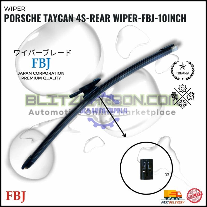 Porsche Taycan 4S 2023-Rear Wiper-FBJ-10inch