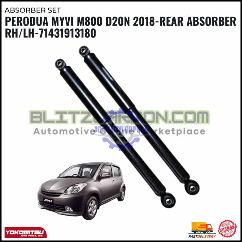 Perodua Myvi M800 D20N 2018-Rear Absorber RH/LH-71431913180