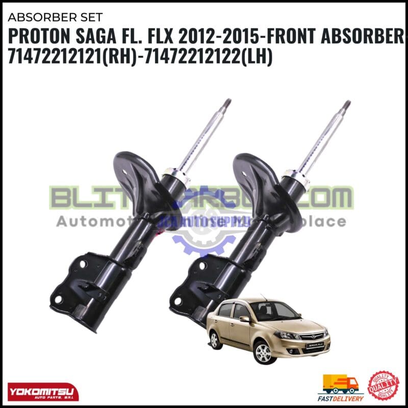 Proton Saga FL. FLX 2012-2015-Front Absorber-71472212121(RH)-71472212122(LH)