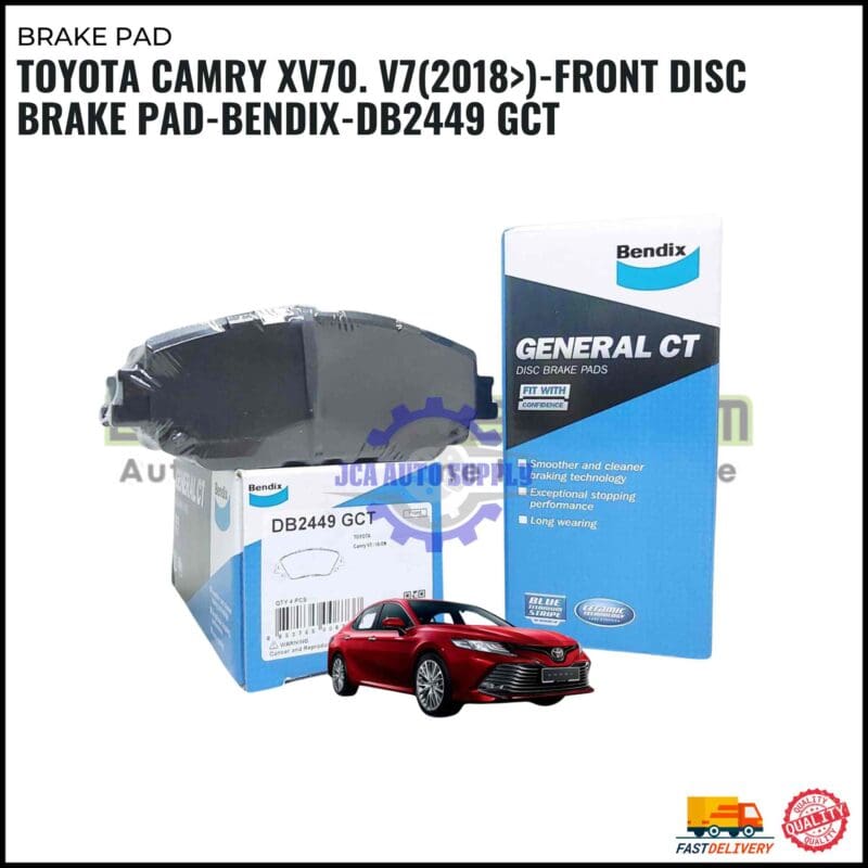 Toyota Camry XV70. V7(2018>)-Front Disc Brake Pad-BENDIX-DB2449 GCT