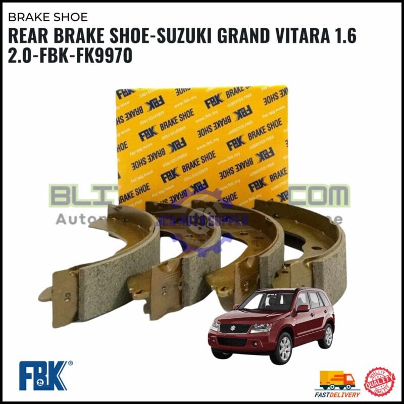 Rear Brake Shoe-Suzuki Grand Vitara 1.6 2.0-FBK-FK9970