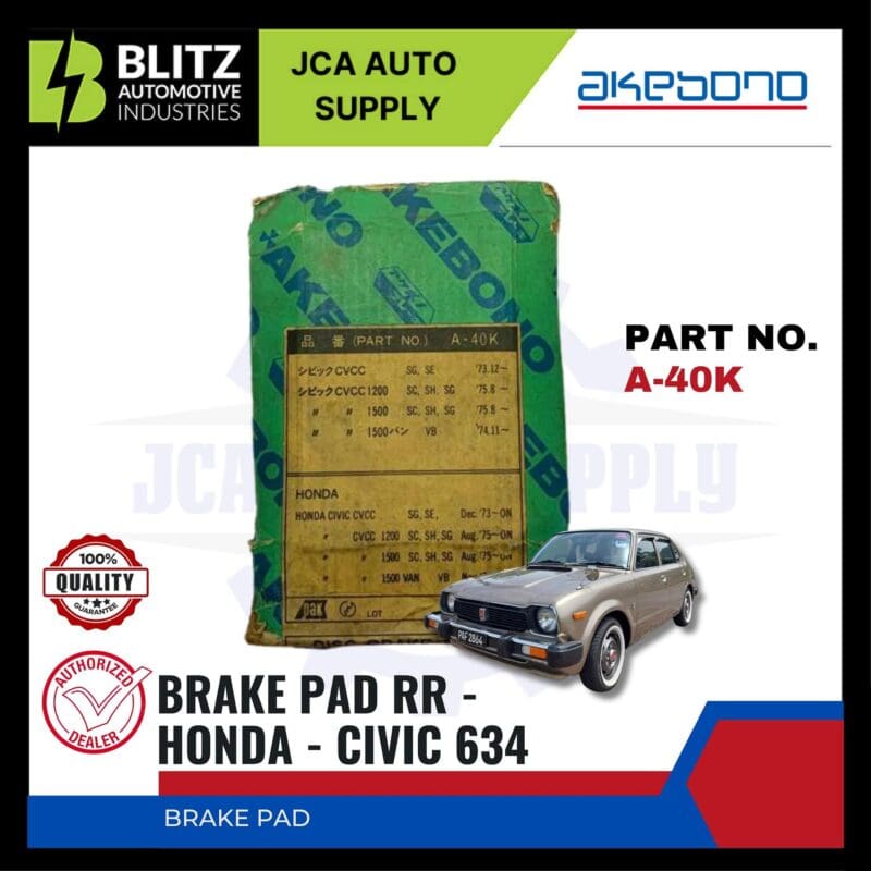 HONDA - CIVIC 634 - Front Brake Pads - AKEBONO - A-40K
