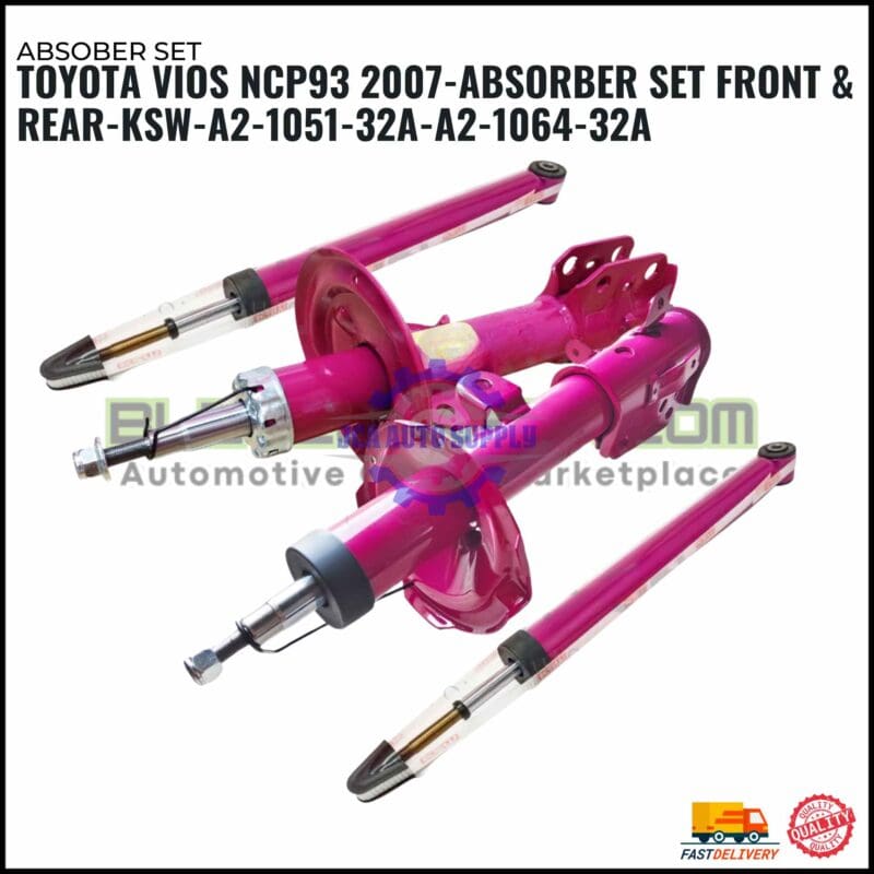 Toyota Vios NCP93 2007-Absorber Set Front & Rear-KSW-A2-1051-32A-A2-1064-32A