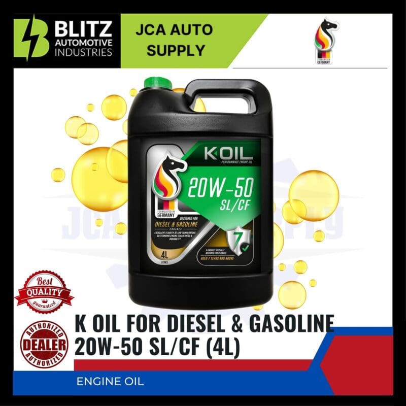 K OIL FOR DIESEL & GASOLINE 20W-50 SL/CF (4L)
