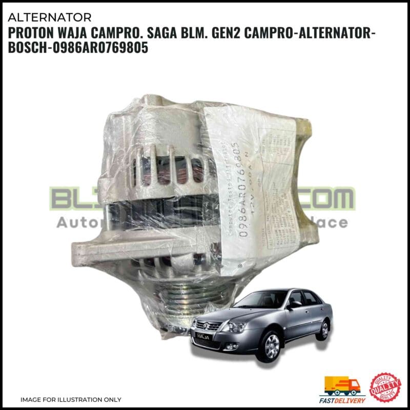 Proton Waja Campro. Saga Blm. Gen2 Campro-Alternator-Bosch-0986AR0769805