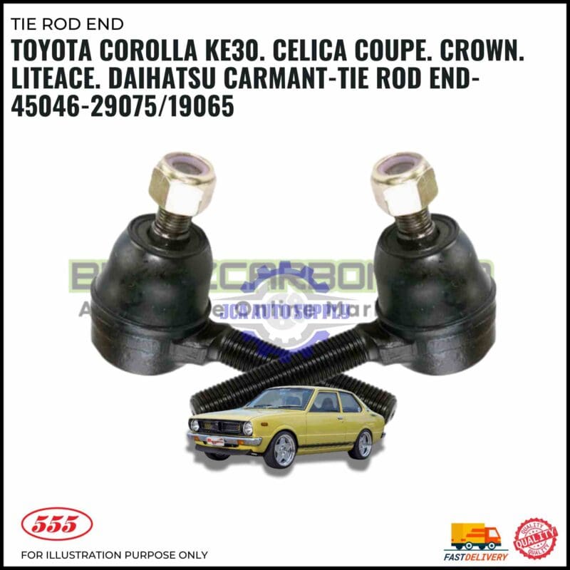 Toyota Corolla KE30.Celica Coupe. Crown. Liteace. Daihatsu Carmant-Tie Rod End-45046-29075/19065