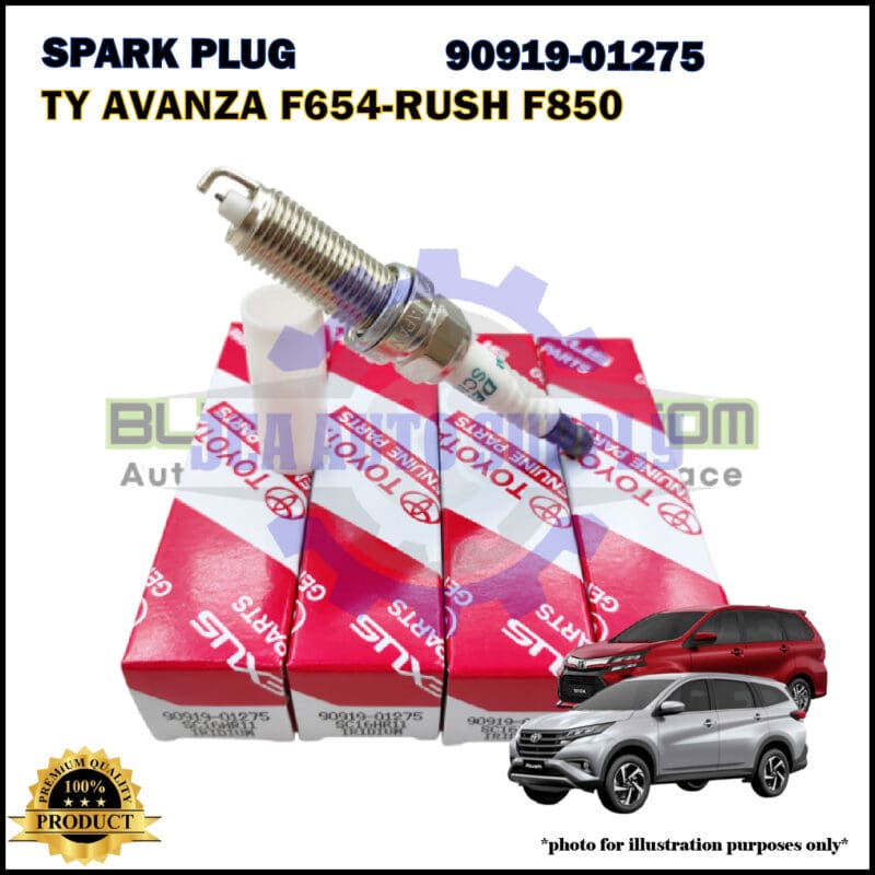 Toyota Iridium Spark Plug-Toyota Avanza F653-Bezza 1.3cc-Aruz-90919-01275-SC16HR11-IXEH20TT