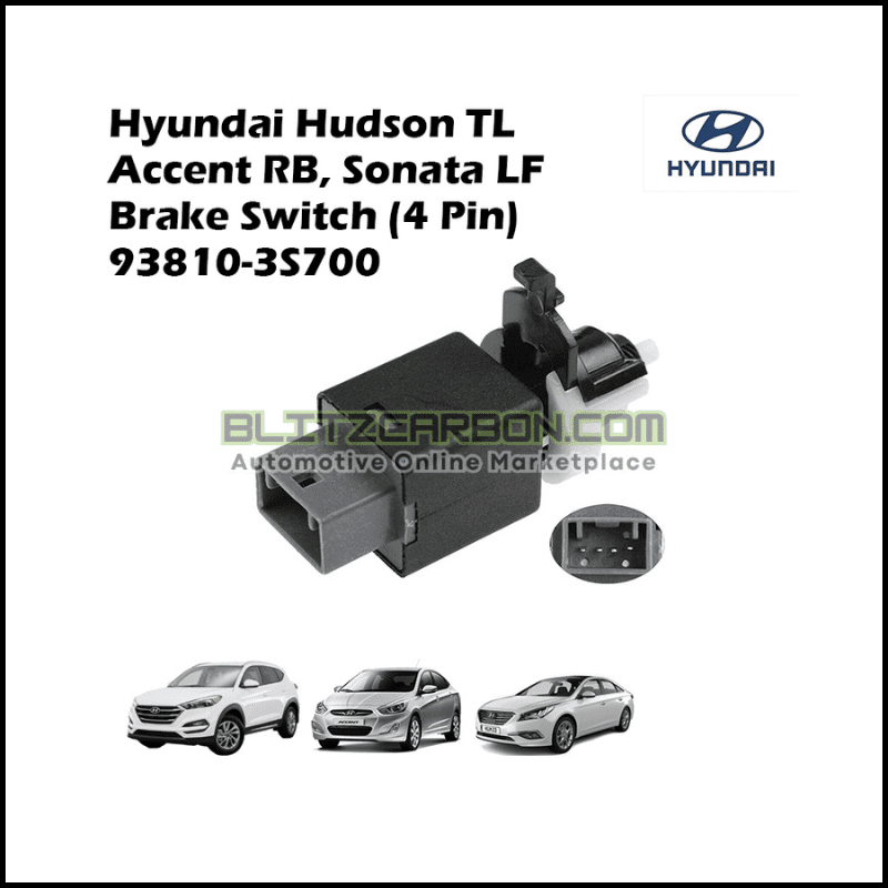 Hyundai Hudson TL Accent RB, Sonata LF Brake Switch (4 Pin) 93810-3S700