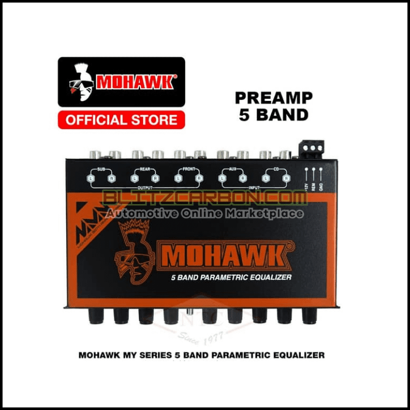 MOHAWK Car Audio MY-SERIES 5 Band Parametric Equalizer - MY-5EQ
