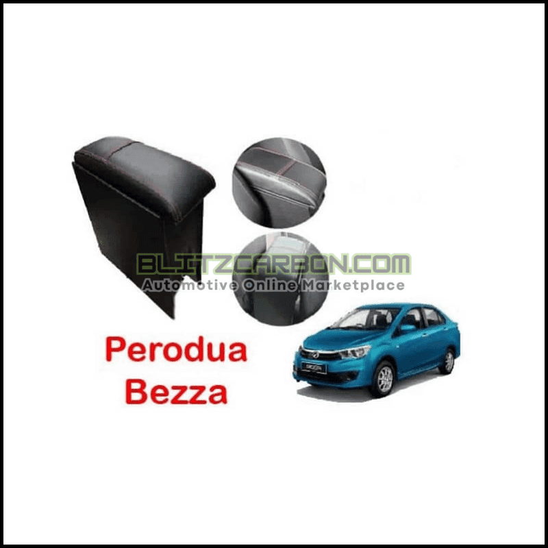 Perodua Armrest PU Leather Redline Arm Rest Hand Rest