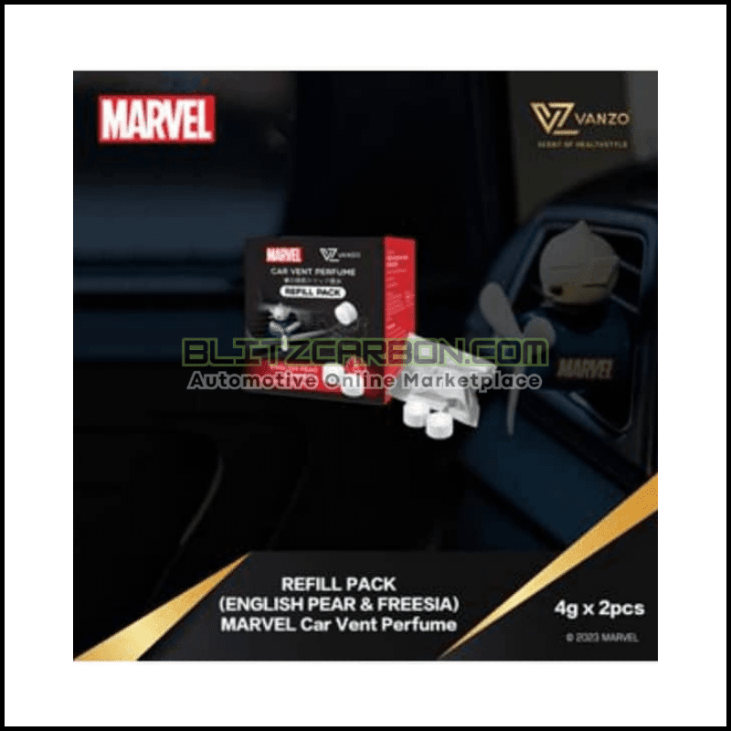 [Refill Pack] VANZO Marvel Series Car Vent Perfume 4g x 2 (English Pear & Freesia)