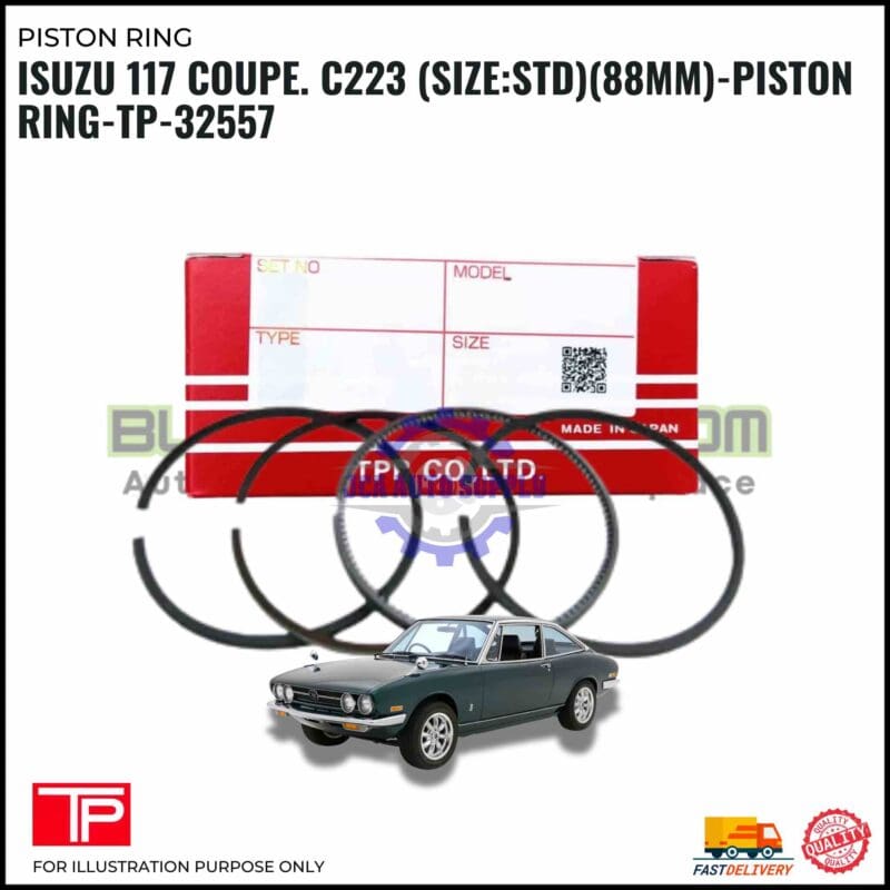 Isuzu 117 Coupe. C223 (Size:STD)(88mm)-Piston Ring-TP-32557
