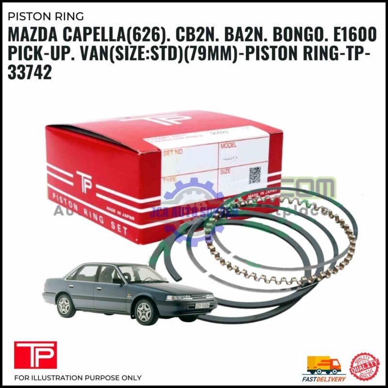 Mazda Capella (626). CB2N. BA2N. Bongo. E1600 Pick-Up. Van (SIZE:STD)(79MM)-Piston Ring-TP-33742