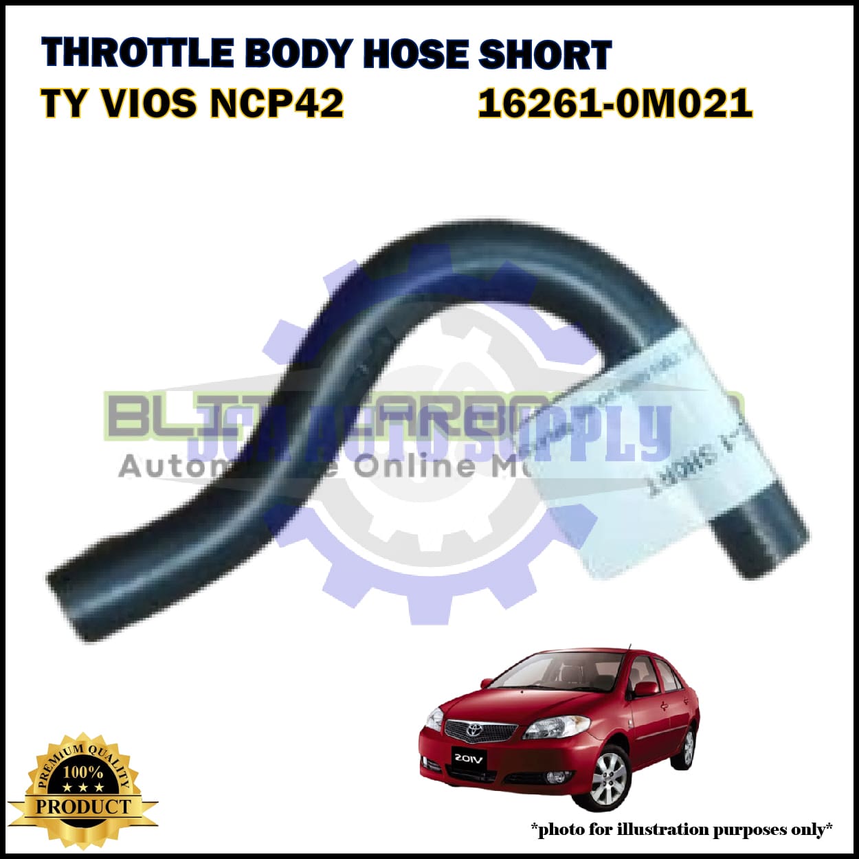 Throttle Body Hose Short-Toyota Vios NCP42-16261-0M021