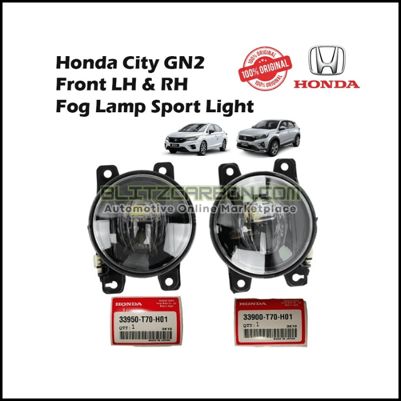 Original Honda Geniune City Too Gn2 Wrv Front Left & Right Fog Lamp Sport Light