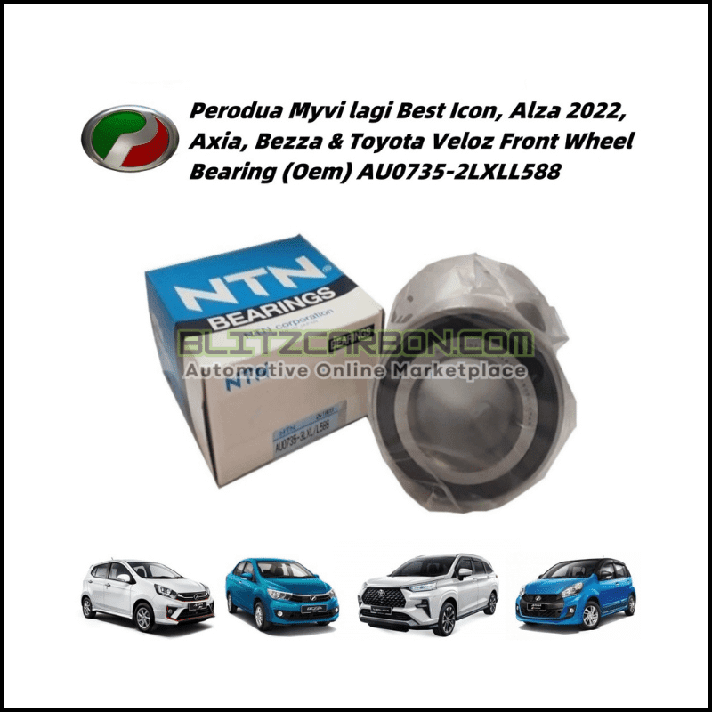 Perodua Ntn Myvi lagi Best, Alza 2022, Axia, Bezza & Toyota Veloz Front Depan Wheel Bearing (Oem)