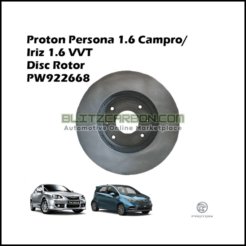 Proton Persona 1.6 Campro/Iriz 1.6 VVT Disc Rotor PW922668