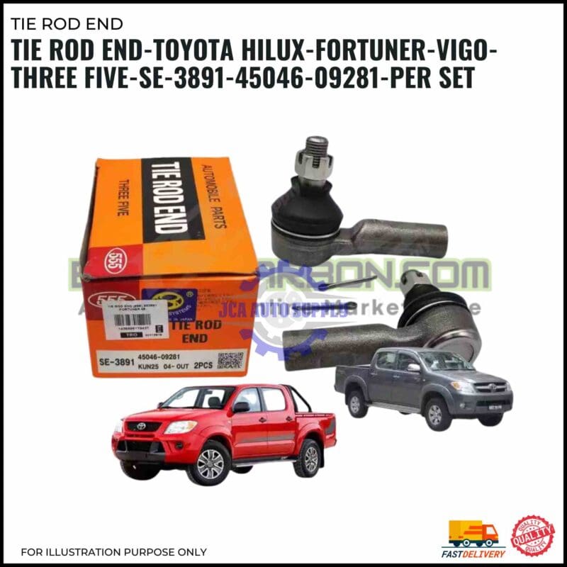 Tie Rod End-Toyota Hilux-Fortuner-Vigo-Three Five-SE-3891-45046-09281-Per set