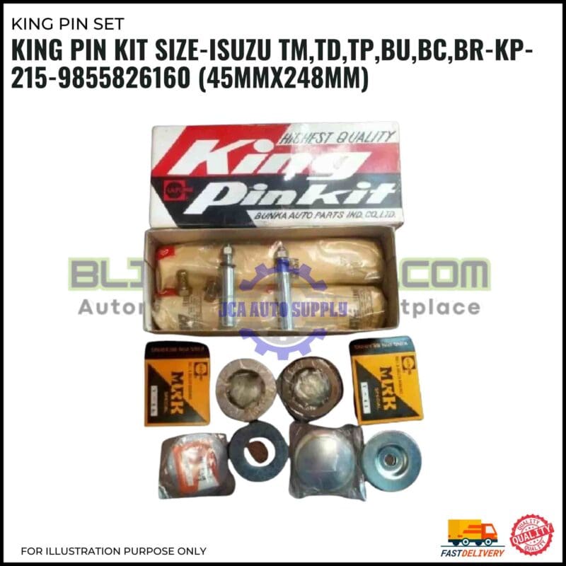 King Pin Kit Size-Isuzu TM,TD,TP,BU,BC,BR-KP-215-9855826160 (45mmx248mm)