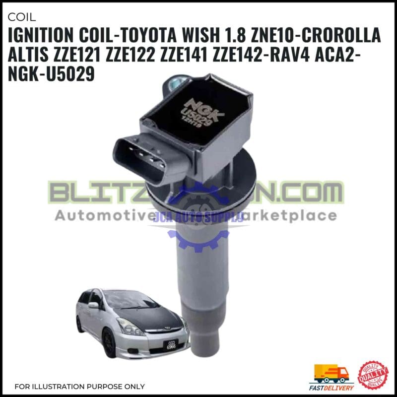 Ignition Coil-Toyota Wish 1.8 ZNE10-Crorolla Altis ZZE121 ZZE122 ZZE141 ZZE142-RAV4 ACA2-NGK-U5029