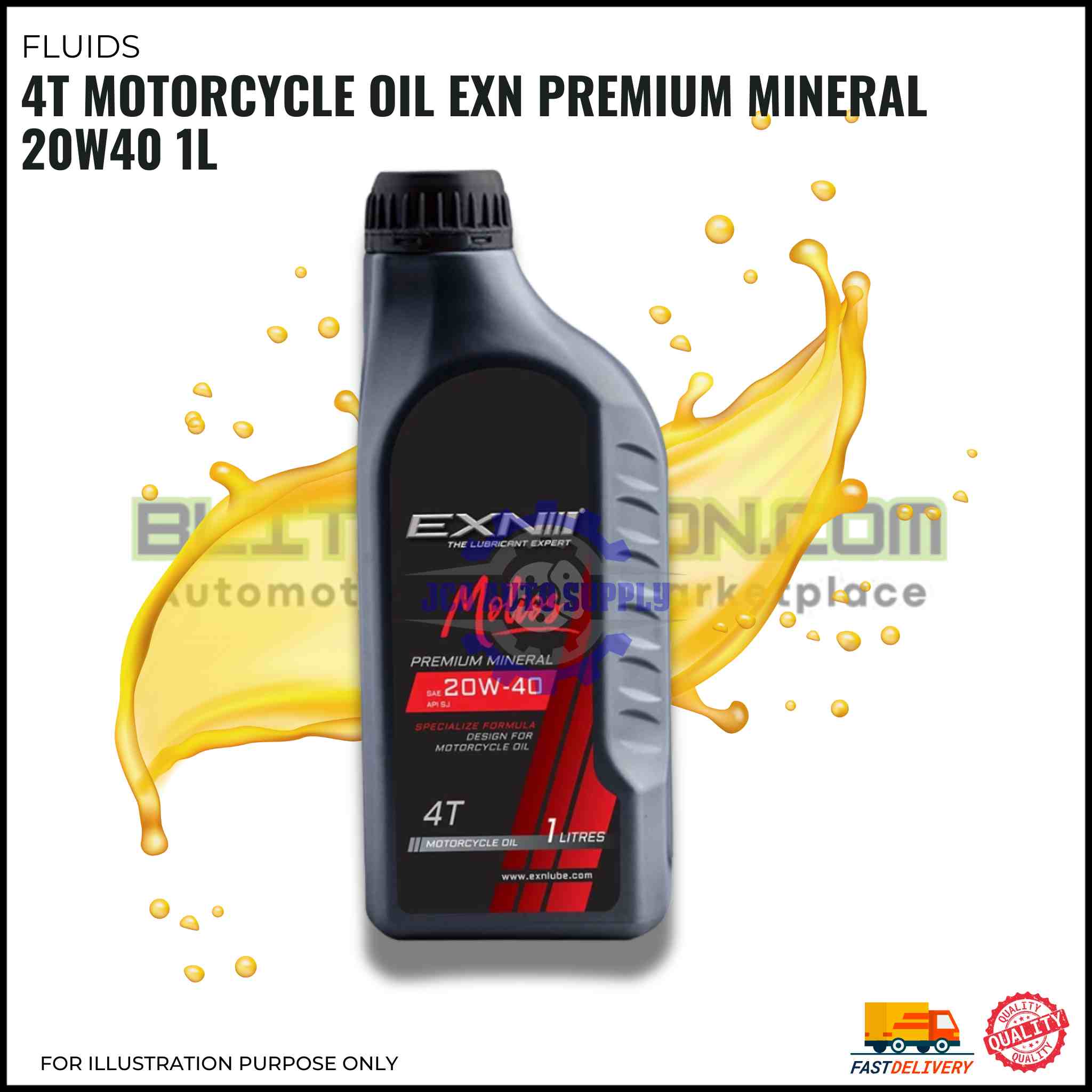BLITZ 4T Motorcycle Oil EXN Premium Mineral 20W40 1L (1)