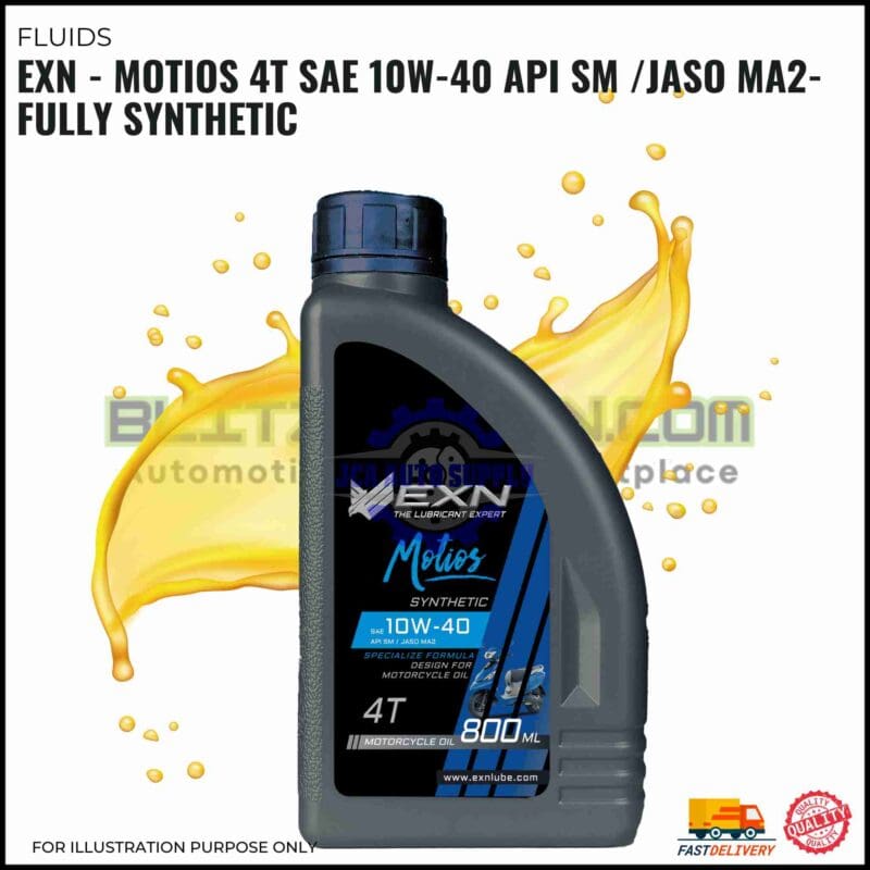 EXN - Motios 4T SAE 10W-40 API SM /JASO MA2-Fully Synthetic
