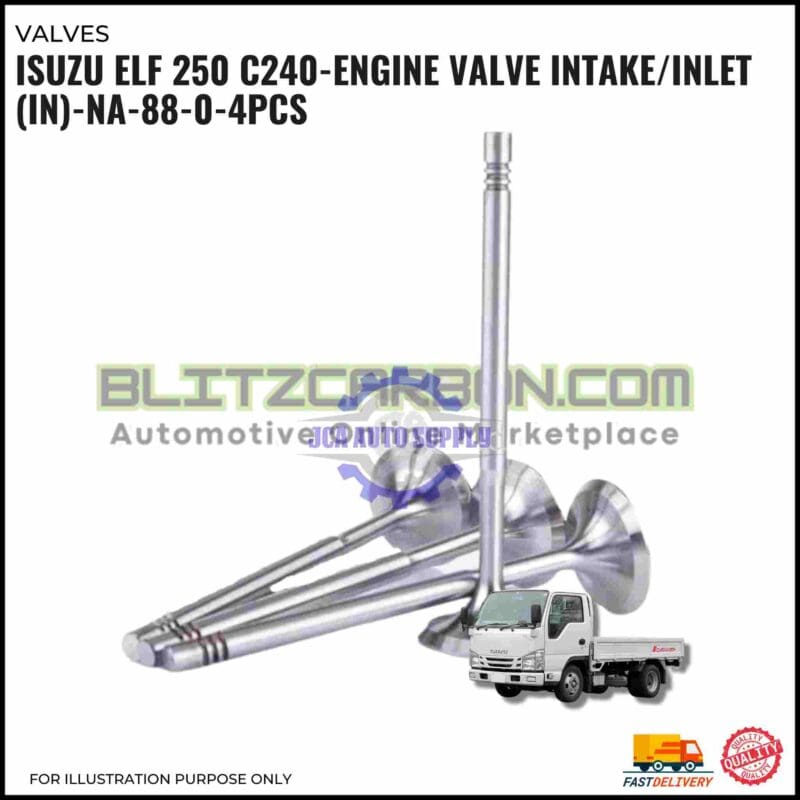 Engine Valve Intake/Inlet (IN) Set-Isuzu ELF C250. C240- NA-88-0