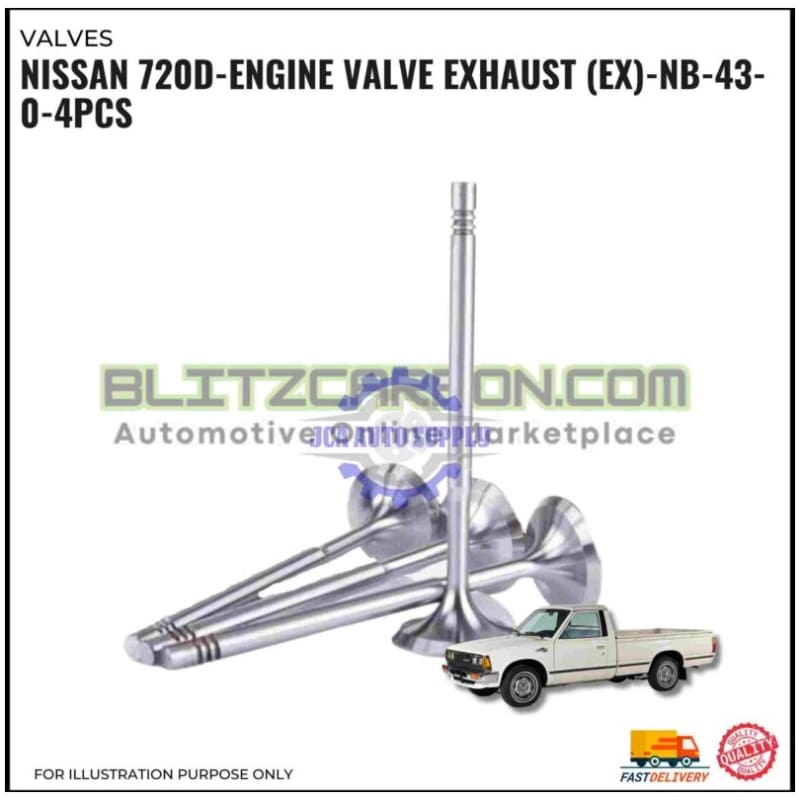 Exhaust Valve (EX)-Nissan 720D-NB-43-