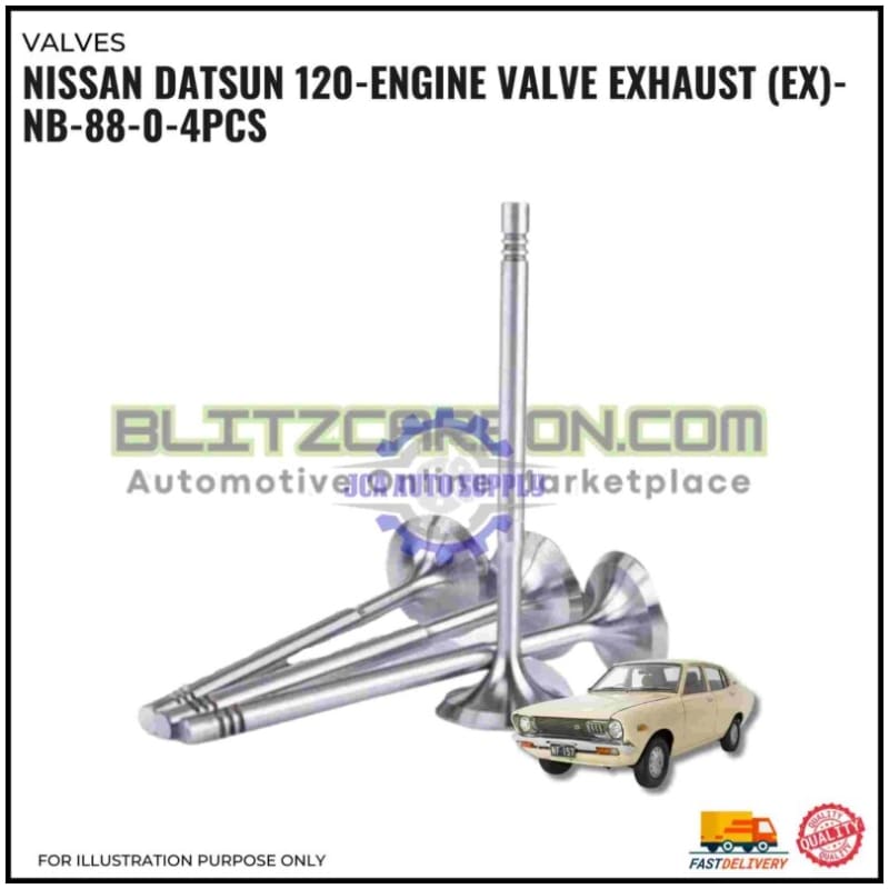 Exhaust Valve (EX)-Nissan Datsun-NB-88-0