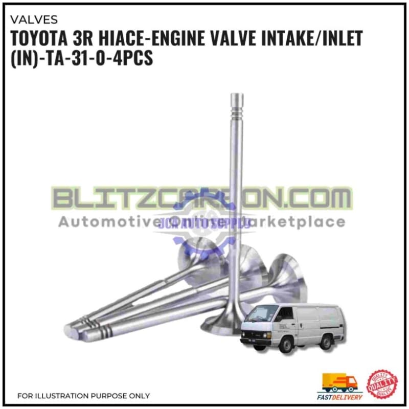 Intake Valve (IN)-Toyota 3R. Hiace-TA-31-0
