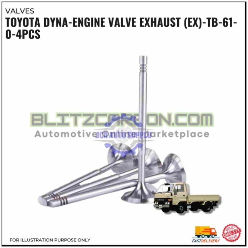Exhaust Valve (EX)-Toyota Dyna-TB-61-0