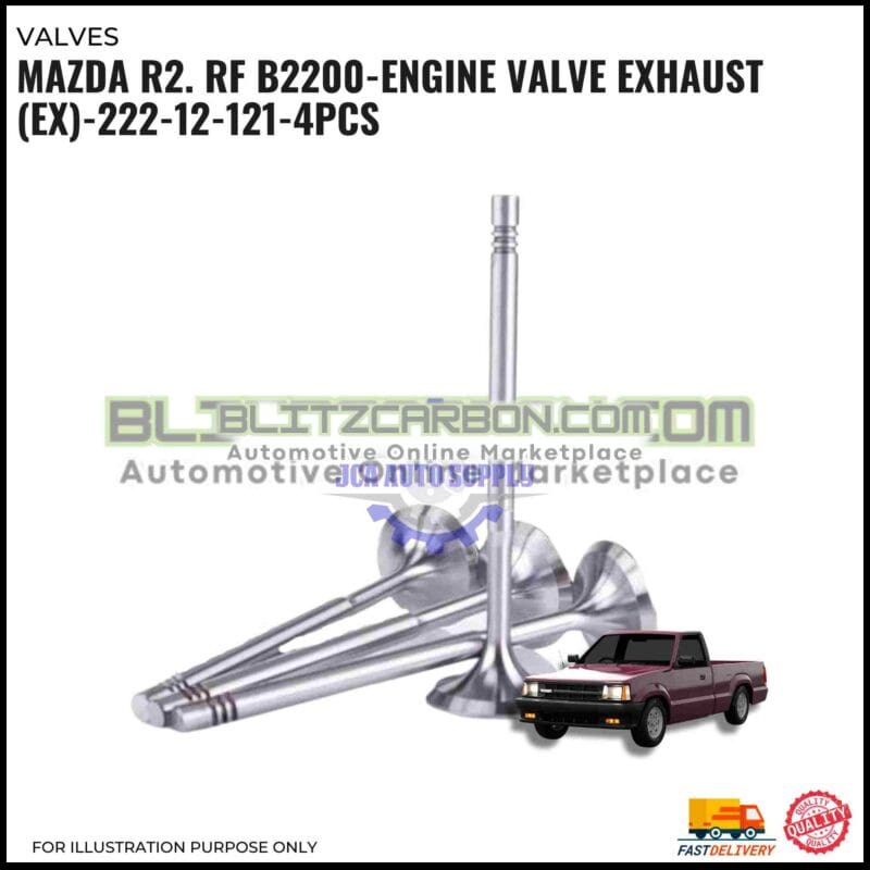 Exhaust Valve (EX) Set- Mazda R2. RF B2200-222-12-121