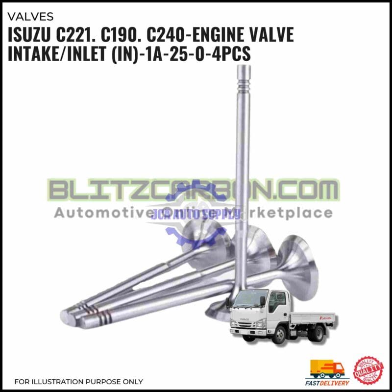 Engine Valve Intake/Inlet (IN) Set-Isuzu C221. C190. C240-1A-25-0
