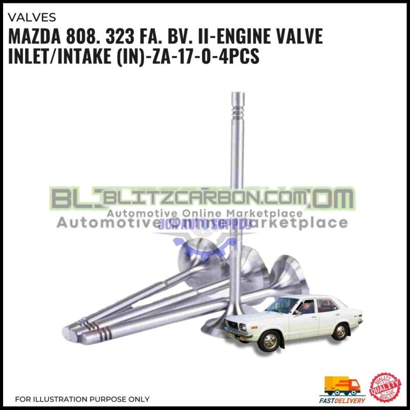 Intake Valve (IN) Set-Mazda 808. 323 FA. BV. II-ZA-17-0