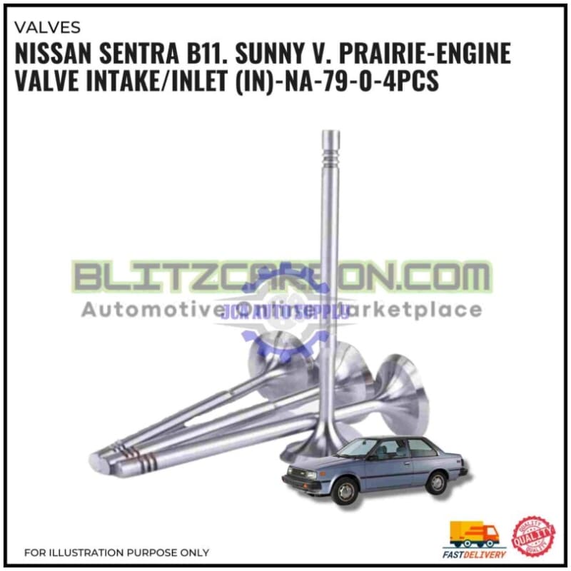 Intake Valve (IN)-Nissan Sentra B11. Sunny V. Prairie-NA-79-0