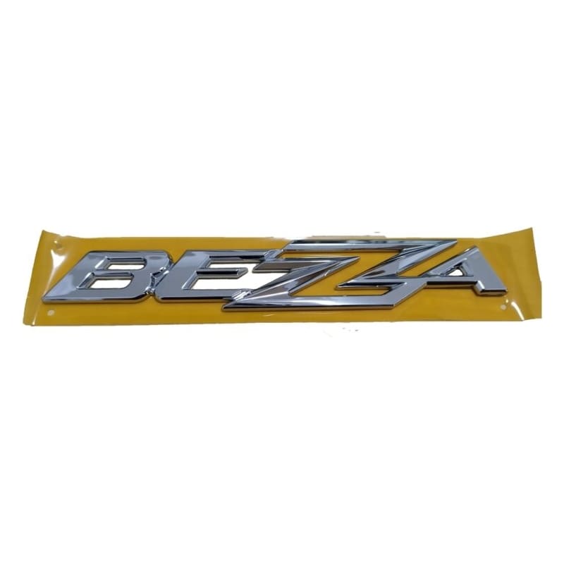 ORIGINAL PERODUA GENIUNE BEZZA REAR WORD LOGO-CHORME WITH ORIGINAL TAPE